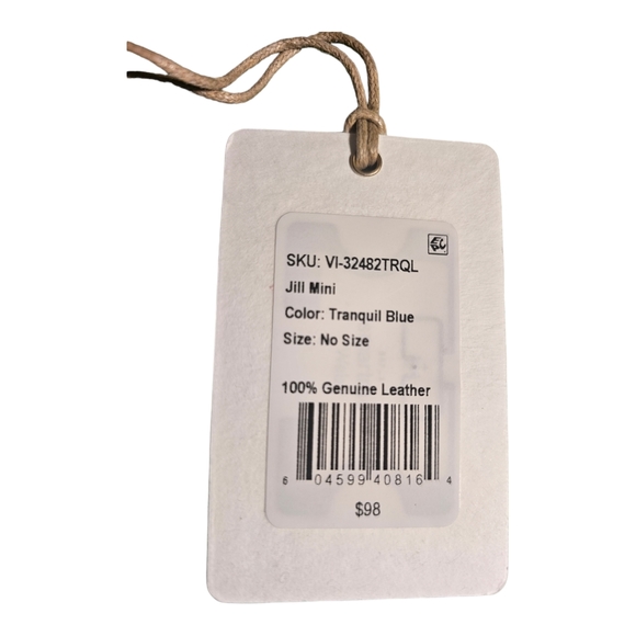 NWT HOBO INTERNATIONAL JILL Mini WALLET TRANQUIL BLUE billfold trifold coin zip - Picture 3 of 6